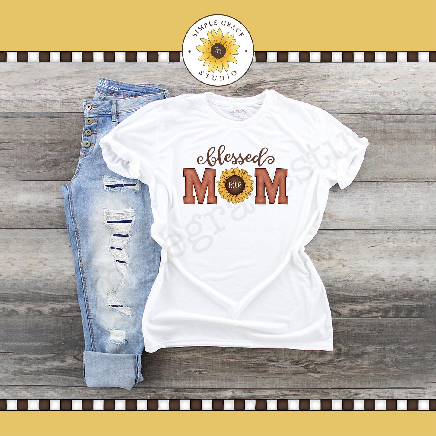 Blessed Mom Sublimation Clipart