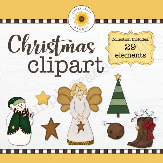 Country Christmas Clipart