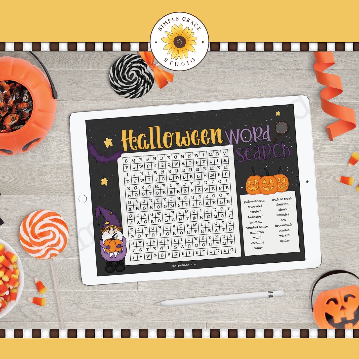 Halloween Word Search