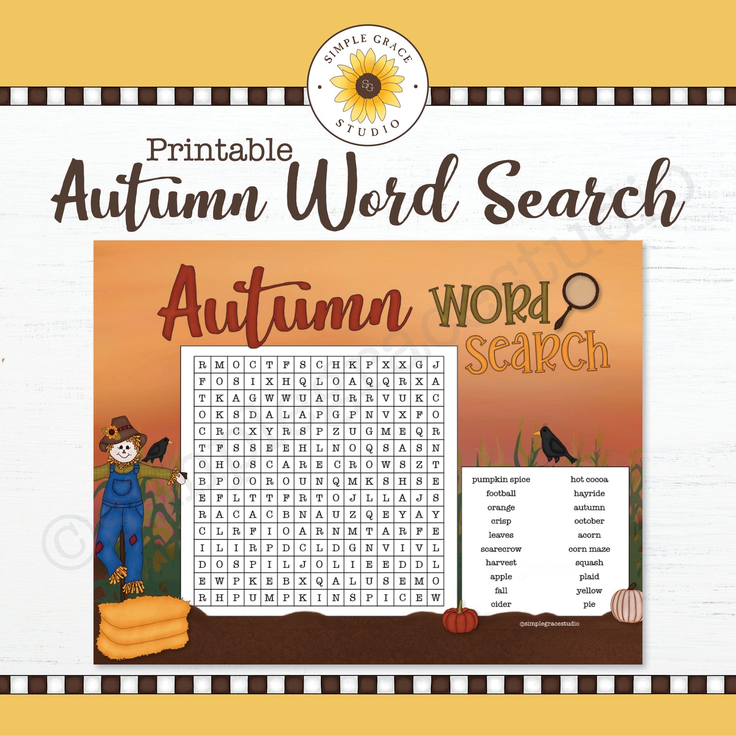 Autumn Word Search