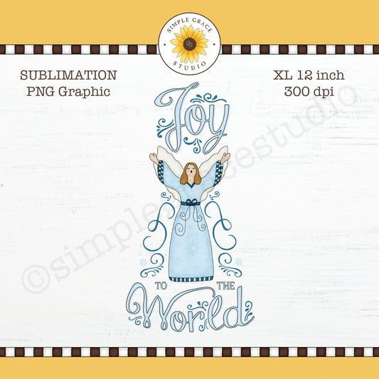 Joy to the Word Sublimation Clipart