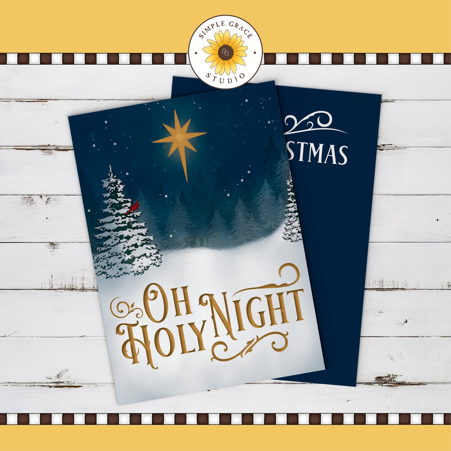 Oh Holy Night Christmas Card