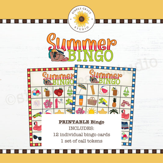 Summer Bingo Game