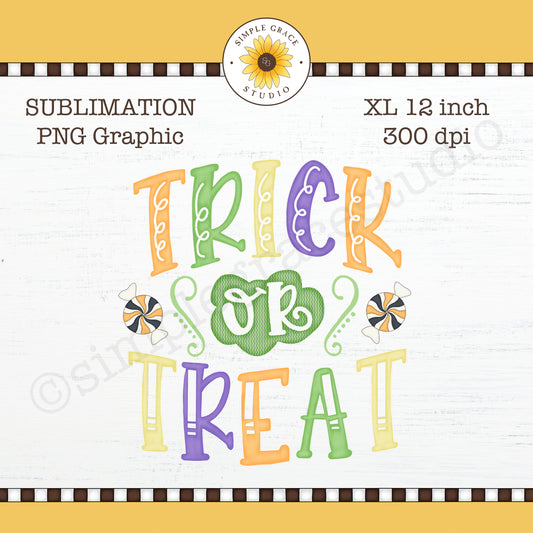 Trick or Treat Sublimation Clipart